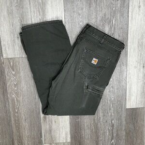 Carhartt Dark Green Canvas Jeans